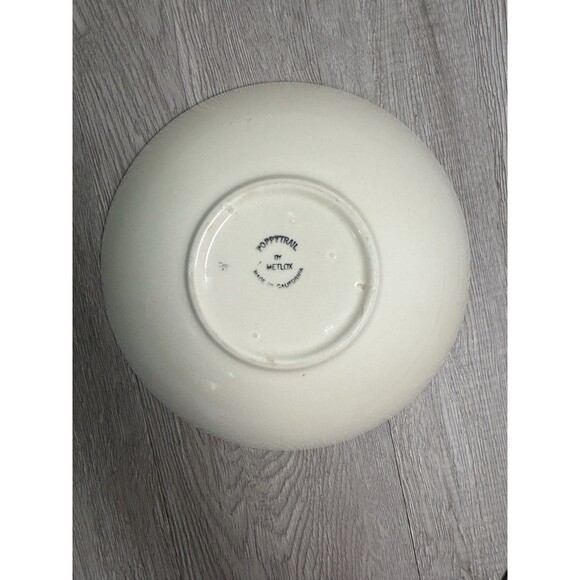 Vintage Metlox Poppy Trail California Strawberry Serving Bowl 9” - Picture 5 of 7